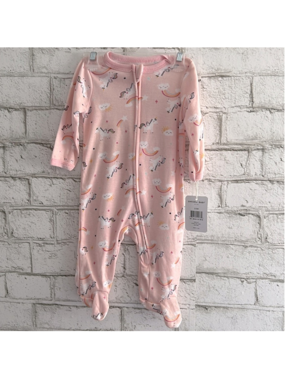NWT Emporio Baby Unicorn Sleep and Play Body Suit size 0–3 months
